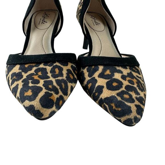 Leopard Print Kitten Heels Pointed Toe D’Orsay Pumps Y2K Chic Women’s Size 8 - Picture 8 of 10
